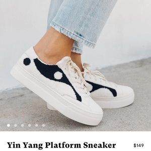 Soludos Ying Yang Platform Sneaker Size 9